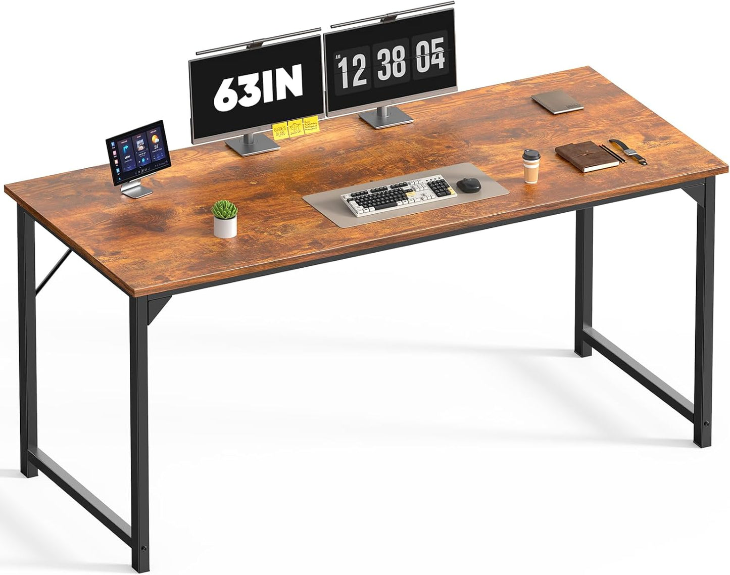 DUMOS 32 Inch Office Small Computer Desk Modern Simple Style Writing Study Work Table for Home Bedroom - Wood Black