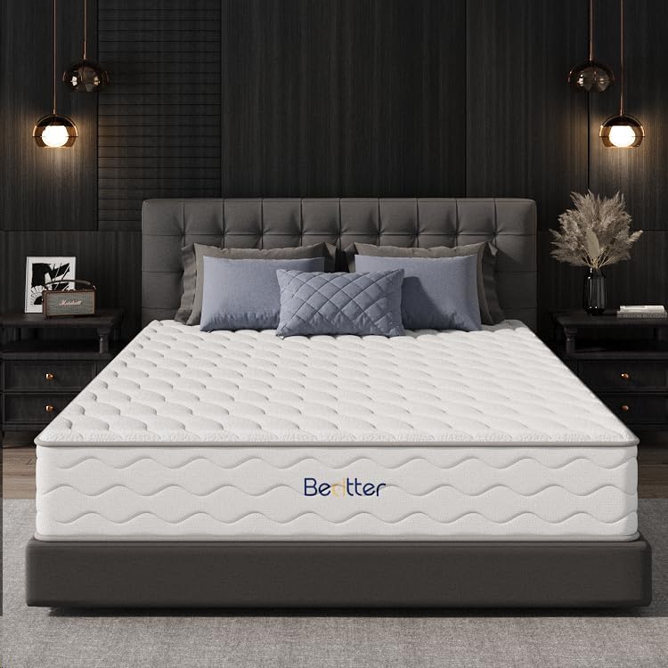 10 Inch Full Size Mattress,Memory Foam Hybrid Mattress in a Box,Individually Pocketed Springs for Isolate Motion, Pressure Relief, CertiPUR-US Certified, Fiberglass Free & Support Comfort