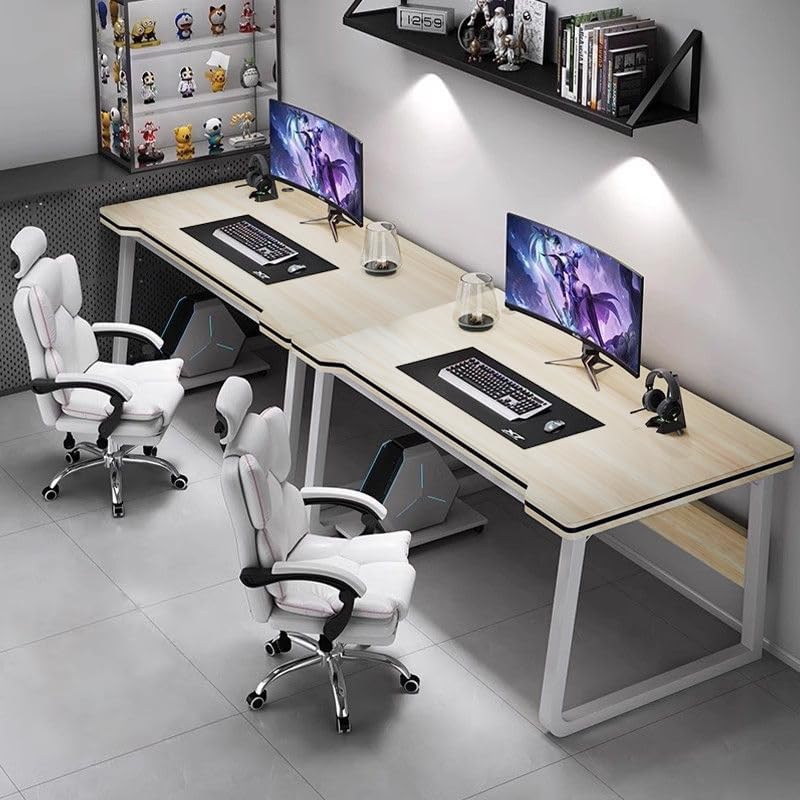 Gaming Desk Computer Writing Table Student Art Modren Simple Style PC Wood Suitable Portable Desk for Home, Office,Bedroom