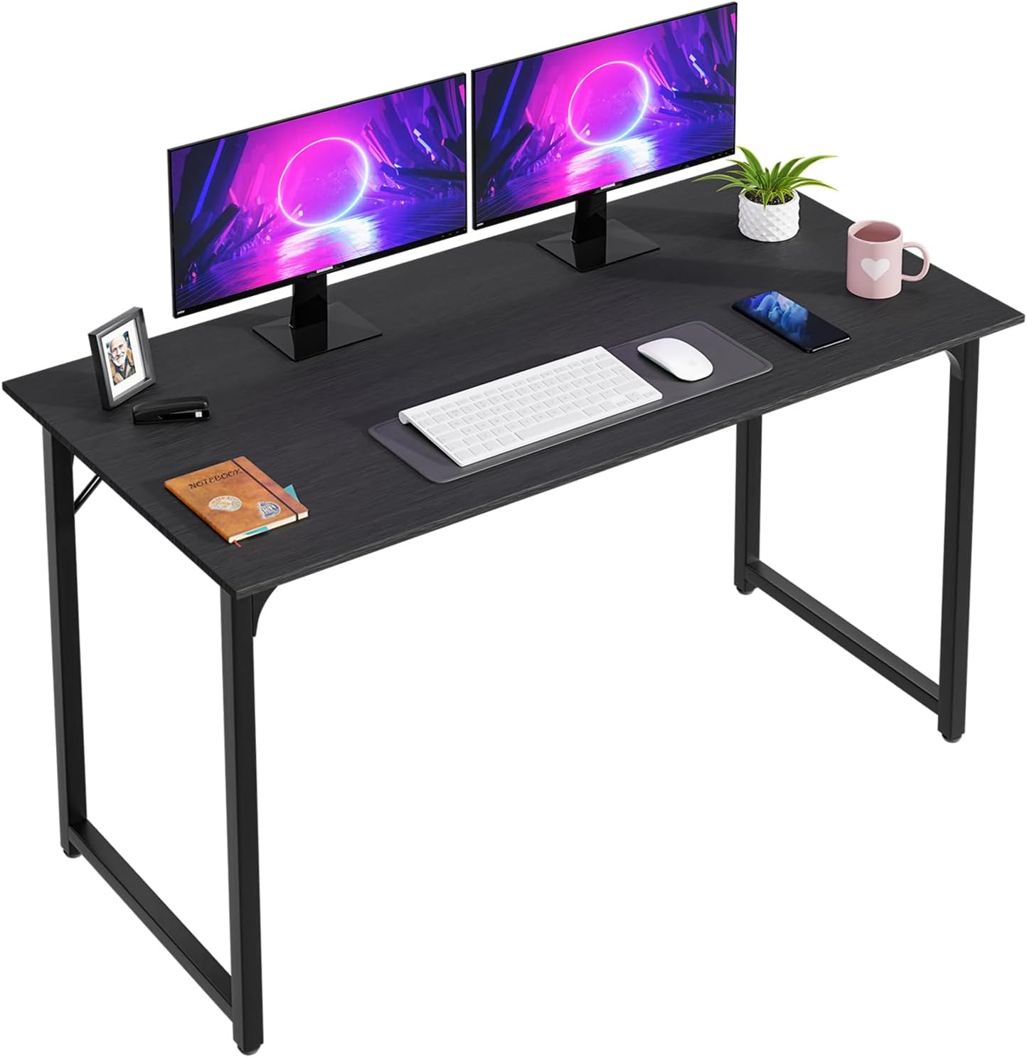 PayLessHere 32/39/47 inch Computer Desk Study Writing Table, Adjustable feet, Modern Furniture for Home Office (1, Brown, 32 inch)