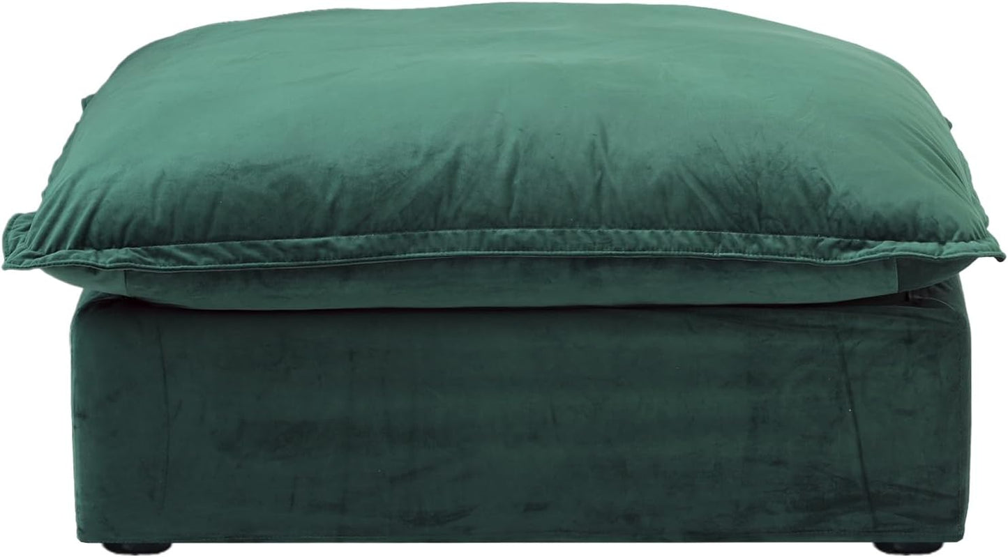 JACH U-Shaped Couches for Living Room, Convertible Sectional Sofa, 162" Modern Deep Seat Soft Cloud Couch, Modular Sectional Sofas with Ottomans, Sofa Cover Removable(Beige)