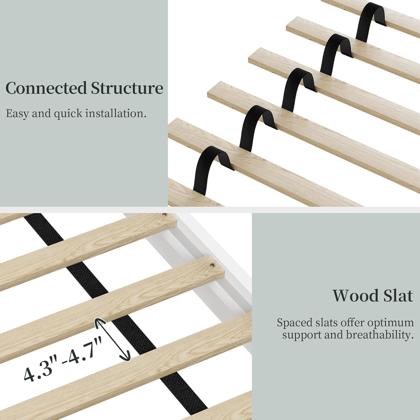 Yaheetech Wood Bed, Rubber Wood Platform Bed Frame with Headboard/Wood Slats, Farmhouse Style, No Box Spring Needed, Mattress Foundation, Noise-Free, Easy Assembly, Full Size, White