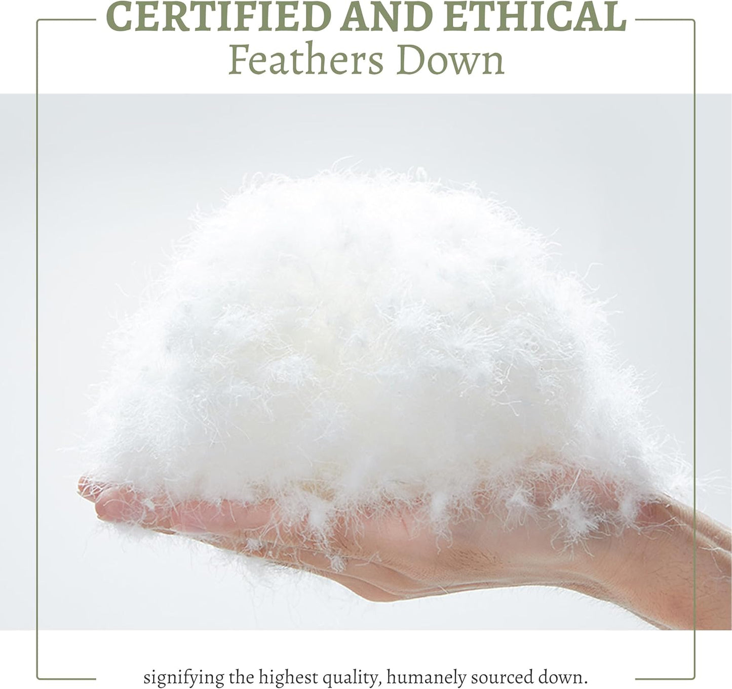 Feather Down Comforter Cal King Size,Hotel Style Bedding Comforter,750+ Fill Power,1200TC,100% Organic Cotton Fabric,All Season White Duvet Insert with 8 Corner Tabs