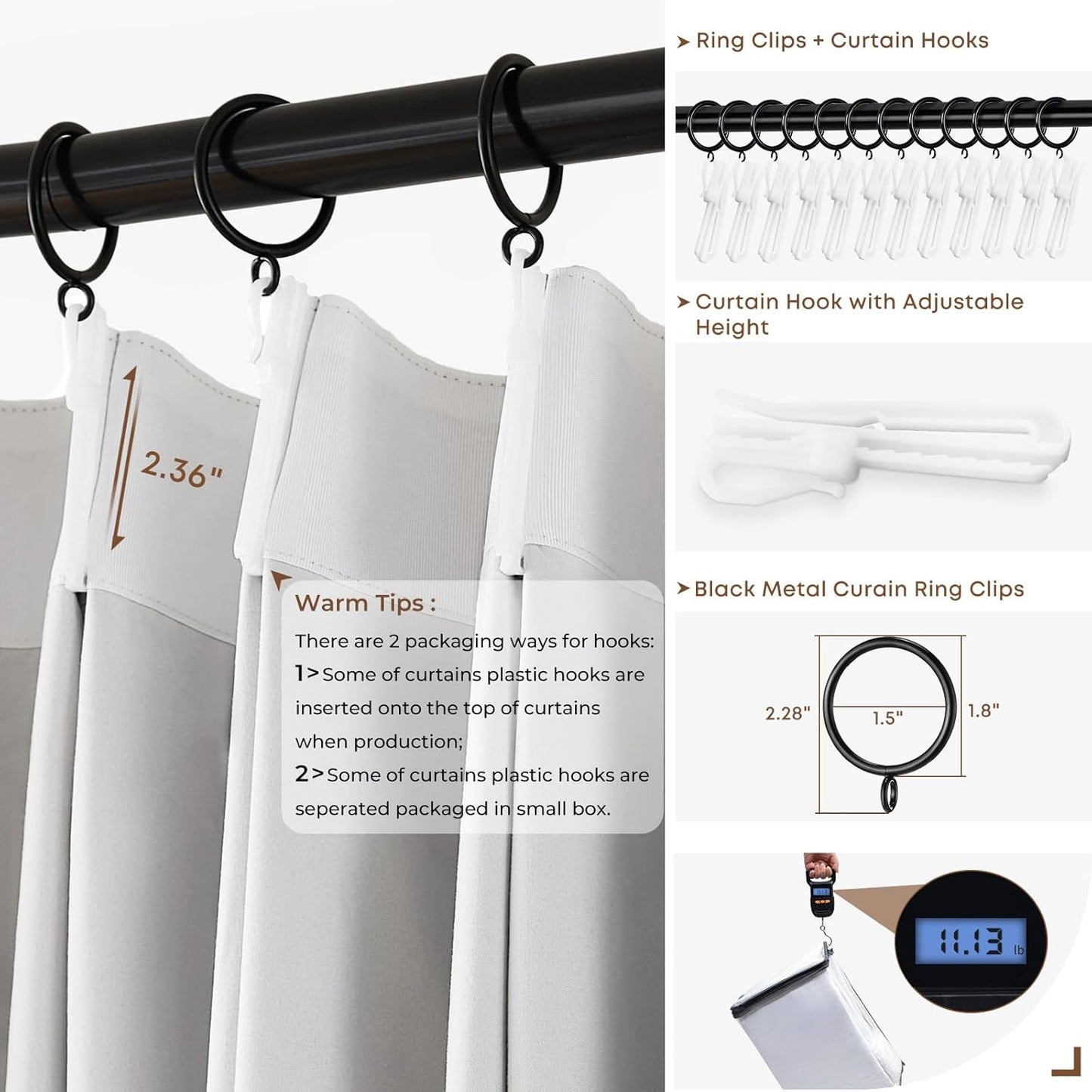 INOVADAY Pinch Pleated Curtains, 100% Light Blocking Linen Pinch Pleat Blackout Curtains for Bedroom, Thermal Insulated Blackout Drapes 2 Panels Set for Living Room - Natural on Linen, W40 x L96